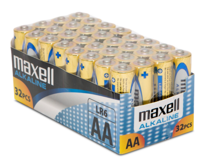 Maxell - Elem - Alkáli elem, 32db AA (LR6), 1,5V (no mercury) - 18720S
