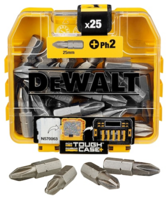 DEWALT - Bitkészlet, 25mm, 25db, PH2, ütvecsavarozóhoz - DT71522-QZ