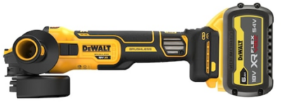 DEWALT - Sarokcsiszoló, 18V, XR, kefe nélküli, 125mm, 1x6Ah - DCG409VST1-QW