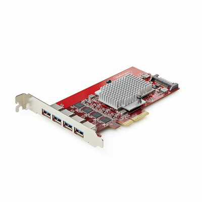 Startech - 4 portos USB-A PCIe kártya, USB 3.2 10Gbps - P10Q4A-USB-CARD