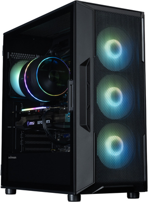 Zalman - i3 NEO ARGB V2 BLACK számítógépház - Fekete