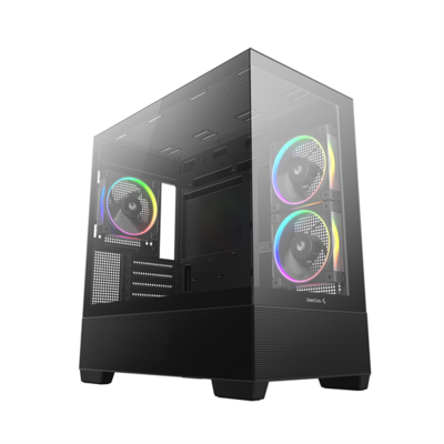 DeepCool - CG380 3F számítógépház - Fekete