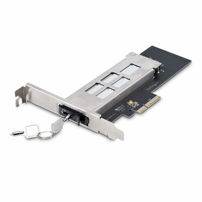 Startech - M.2 NVMe SSD - PCIe x4 mobil rack/backplane átalakító kivehető tálcával PCI Express bővítőhelyhez - M2-REMOVABLE-PCIE-N1