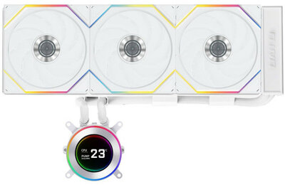 Lian Li - HydroShift II LCD-C 360TL AIO CPU VÍZHŰTÉS - Fehér - GHS2LCD36TW