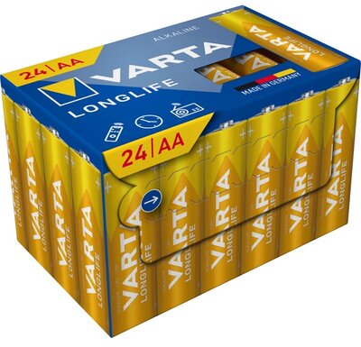 VARTA 4106301134 Longlife AA (LR06) ceruzaelem 24db/csomag (műanyagmentes csomagolás)