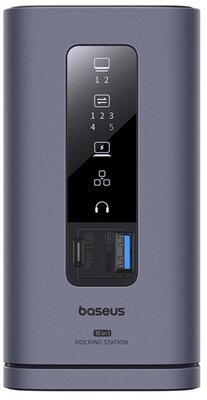 Baseus - Spacemate 10-in-1 HUB és töltőállomás, szürke - B00568102813-00