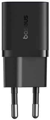Baseus - GaN5 Mini hálózati gyorstöltő 25W, USB Type-C, fekete - P10110909113-00