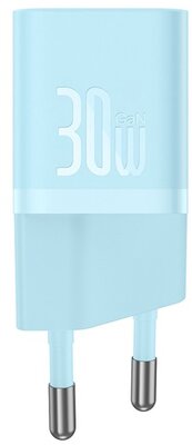 Baseus - GaN5 Mini hálózati gyorstöltő 30W, USB Type-C, kék - CCGN070603