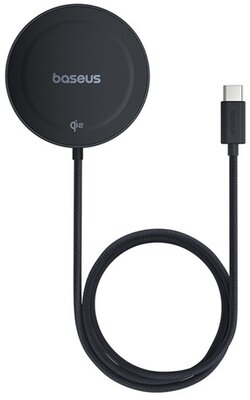 Baseus - Simple Mini4 Magnetic vezeték nélküli töltő 15W, fekete - P10273300121-00