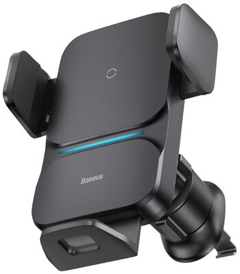 Baseus - Wisdom szellőzőrácsra rögzíthető, vezeték nélküli autós telefon töltő és tartó, fekete - CGZX000001