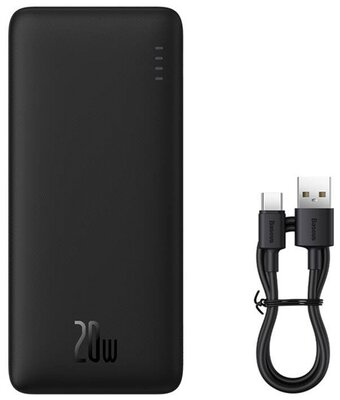 Baseus - Airpow 10000 mAh, 20W, fekete power bank - PPQD090001