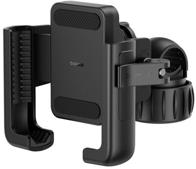 Baseus - GoTrip kormányrúdra rögzíthető, kerékpáros és motoros telefontartó, fekete - C40572301111-00