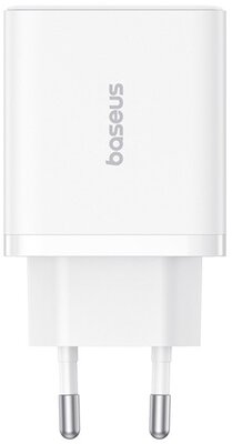 Baseus - Cube hálózati gyorstöltő 30W, USB Type-C + 2×USB Type-A, fehér - P10111402213-00