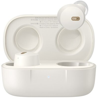 Baseus - Bowie E18 True Wireless Earphones vezeték nélküli fülhallgató, fehér - A00023800223-00