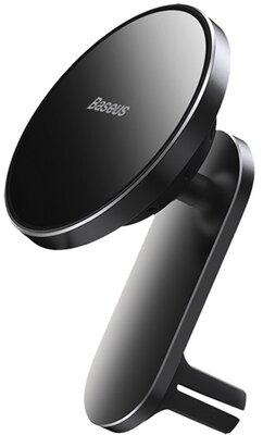 Baseus - Big Energy Magnetic szellőzőrácsra, műszerfalra rögzíthető, vezeték nélküli autós telefon töltő és tartó, fekete - WXJN-01