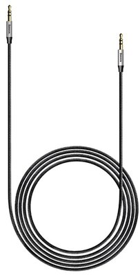 Baseus - Yiven M30 3,5 mm jack sztereó audió kábel, 1,5 m, fekete/ezüst - CAM30-CS1