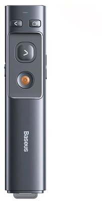 Baseus - Orange Dot vezeték nélküli elemes prezenter és lézer mutató, szürke - ACFYB-B0G