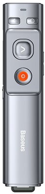 Baseus - Orange Dot vezeték nélküli akkumulátoros prezenter és lézer mutató, szürke - ACFYB-0G