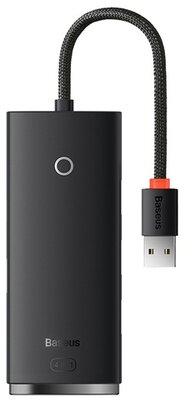 Baseus - Lite 4-Port USB Type-A HUB dokkoló állomás, 25 cm, fekete - WKQX030001