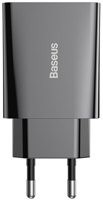 Baseus - Speed Mini hálózati gyorstöltő 20W, USB Type-C, fekete - CCFS-SN01