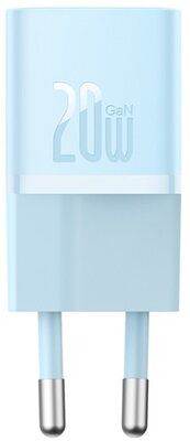 Baseus - GaN5 Mini hálózati gyorstöltő 20W, USB Type-C, kék - CCGN050103