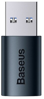 Baseus - Ingenuity Mini USB Type-A - USB Type-C OTG adapter, kék - ZJJQ000103