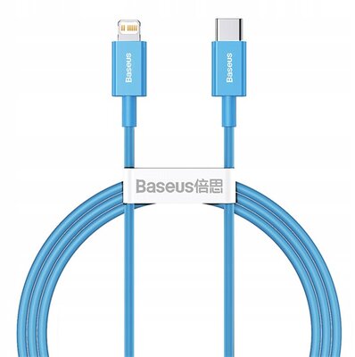 Baseus - Superior USB Type-C - iPhone, 20W gyorstöltő adatkábel, 1m, kék - CAYS001903