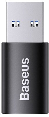 Baseus - Ingenuity Mini USB Type-A - USB Type-C OTG adapter, fekete - ZJJQ000101