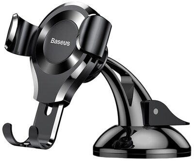 Baseus - Osculum Type Gravity műszerfalra rögzíthető gravitációs autós telefontartó, fekete - SUYL-XP01