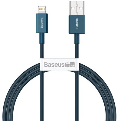 Baseus - Superior USB Type-A - iPhone, 2.4A gyorstöltő adatkábel, 1 m, kék - CALYS-A03