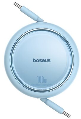 Baseus - Free2Draw Mini USB Type-C, 100W automata behúzós gyorstöltő adatkábel, 1m, kék - P10364500311-00
