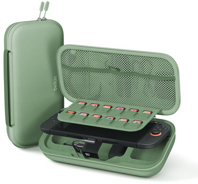 Belkin - Töltőtok Nintendo Switch 2-höz pisztácia zöld - ENA001HQSE-V2