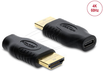 Delock USB Type-C HDMI adapter (DP Alt Mode), 4K 60 Hz, HDR és HDCP támogatással