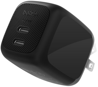 Belkin - BoostCharge Pro 2 portos USB-C GaN töltő, 67 W - WCH020KQBK