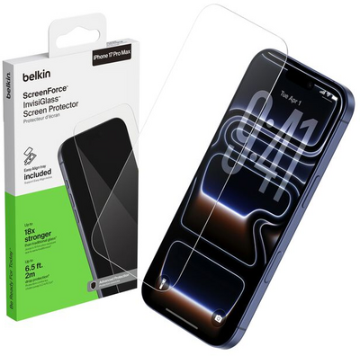 BELKIN - ScreenForce InvisiGlass képernyővédő iPhone 17 Pro Max-hoz - OVA239HQ