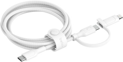 BELKIN - BoostCharge Pro 2 az 1-ben kábel USB-C és Lightning csatlakozóval - CAC003HQ1.5MWH