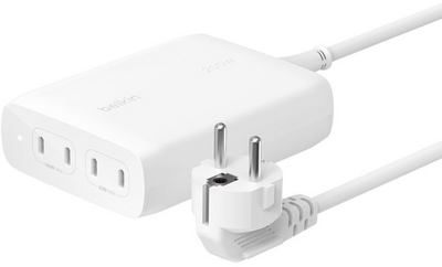 Belkin - BoostCharge Pro 200 W-os 4 portos USB-C GaN töltő - WCH015VFWH