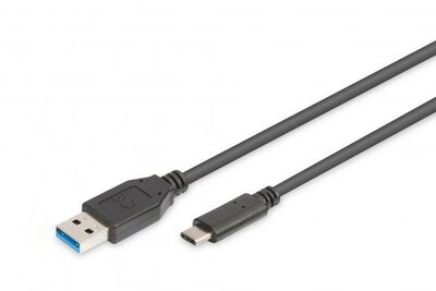 Assmann-DIGITUS USB-C csatlakozókábel, USB-A - USB-C - AK-300136-010-S