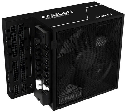 Lian Li - EDGE EG1200 80 PLUS Gold, + USB HUB, PCIe 5.1, ATX 3.1 - 1200 Watt, fekete - EDGE GOLD 1200W BLACK (WITH USB HUB)