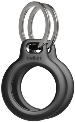 Belkin - Biztonságos tartó kulcstartóval AirTag-hez, 2 db-os csomag - MSC002BTBK