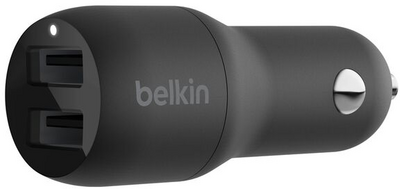 BELKIN - BoostCharge Kettős USB-A autós töltő 24W - CCB001BTBK