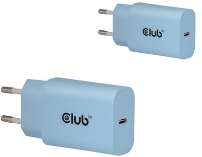 Club 3D - 2-Pack USB C Charger 30 Watt Blue - CAC-3022