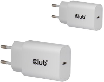 Club 3D - 2-Pack USB-C® Charger 30 Watt White - CAC-3020