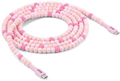 Club 3D - USB-C® Beaded Cable Pink 2m - CAC-3010