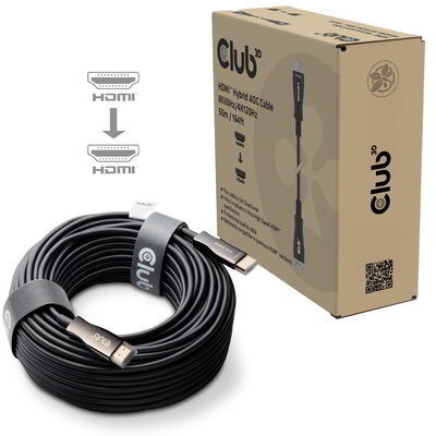 Club 3D - HDMI™ Hybrid AOC Cable 8K60Hz/4K120Hz 50m / 164.04ft - CAC-1393