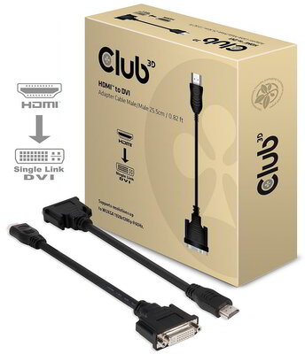 Club 3D - HDMI™ to DVI-D Single Link Passive Adapter - CAC-HMD>DFD