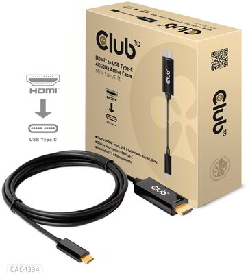 Club 3D - HDMI™ to USB -C® 4K60Hz Active Cable M/M 1.8m/6 ft - CAC-1334