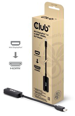 Club 3D - Mini DisplayPort™ 1.4 to HDMI™ 8K60Hz M/F Adapter - CAC-1188