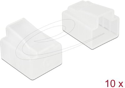 Delock - Delock Porvédő az RJ45 dugó, 10 darab áttetsző - 64016