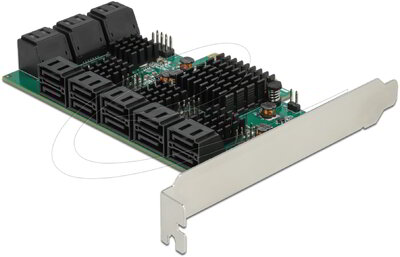 Delock - 16 portos SATA PCI Express x4 Kártya - 90073